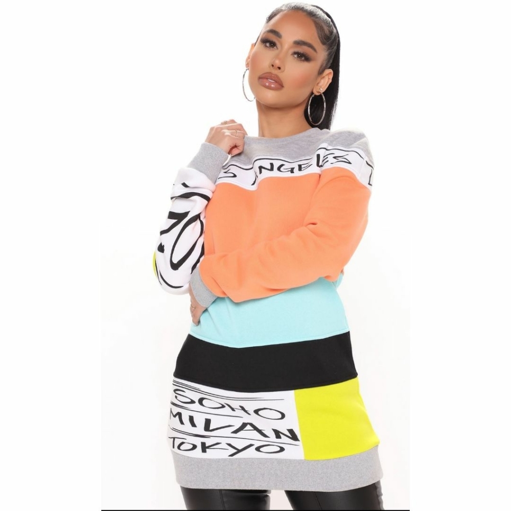 Around the world tunic top